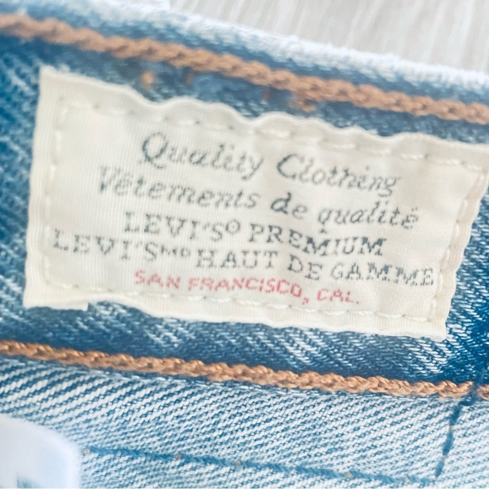 LEVI’S DENIM 501 S Size 27 L 28” - Picture 6 of 9